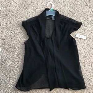 Black sheer top NWT